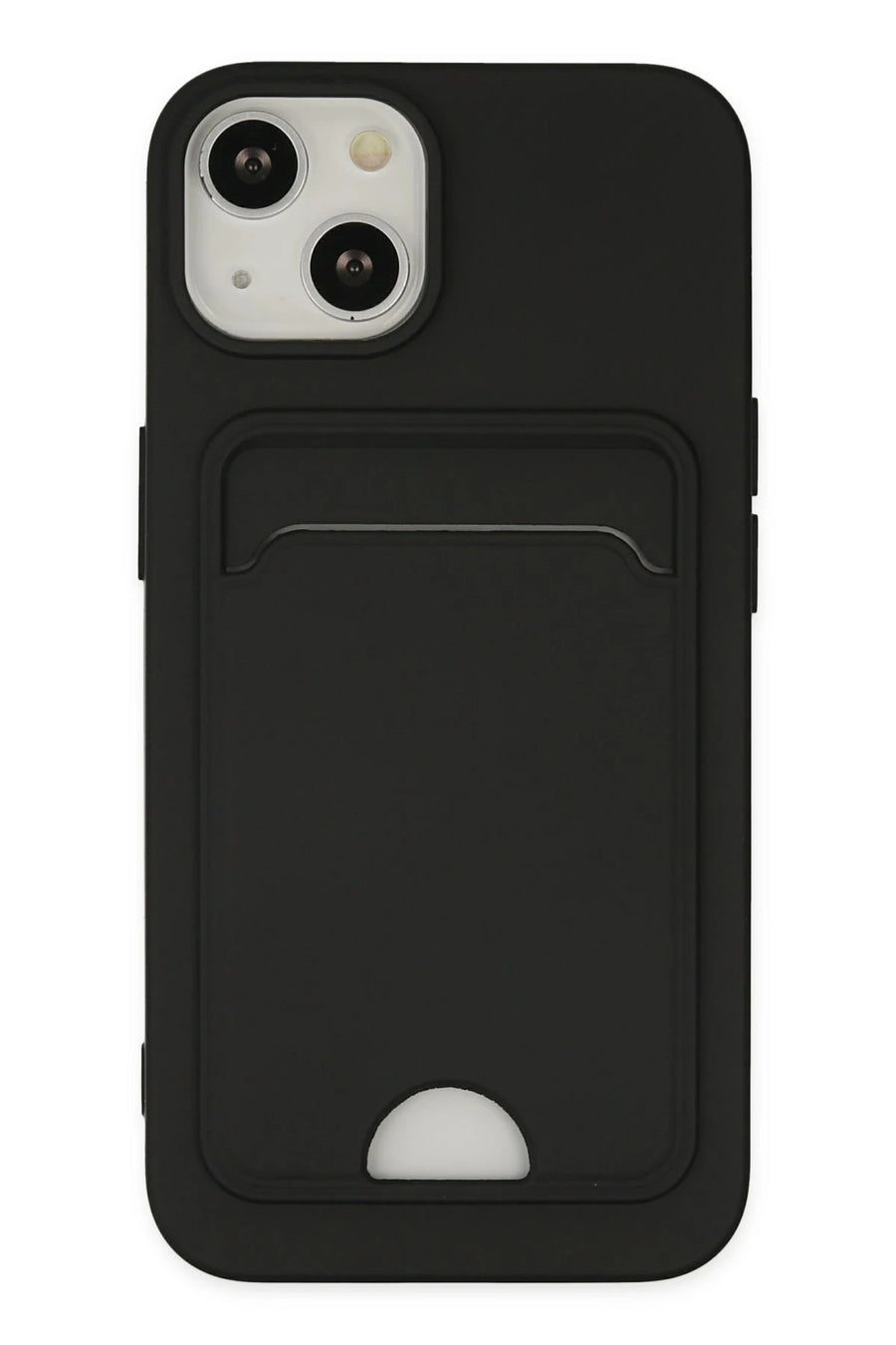 Newface Apple iPhone 14 Plus Kılıf Kelvin Kartvizitli Silikon - Siyah