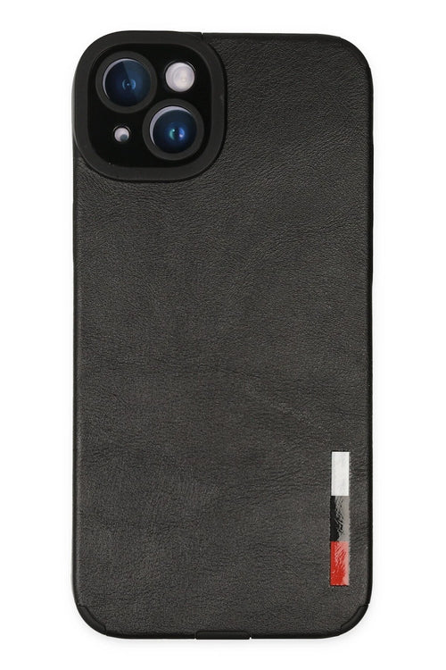 Newface Apple iPhone 14 Plus Kılıf Loop Deri Silikon - Siyah