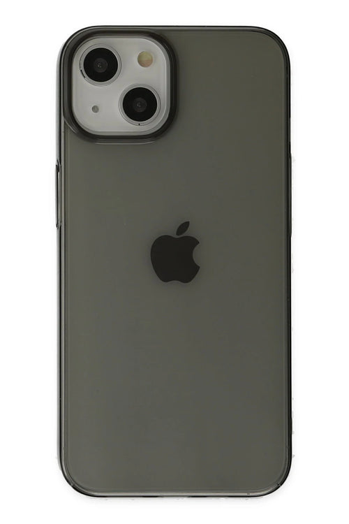 Newface Apple iPhone 14 Plus Kılıf Pc Sert Şeffaf Kapak - Siyah