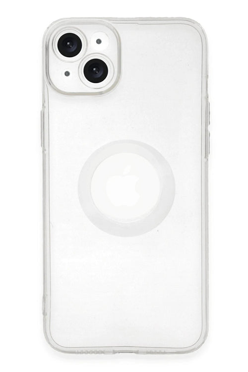 Newface Apple iPhone 14 Plus Kılıf Santa Lens Silikon - Şeffaf