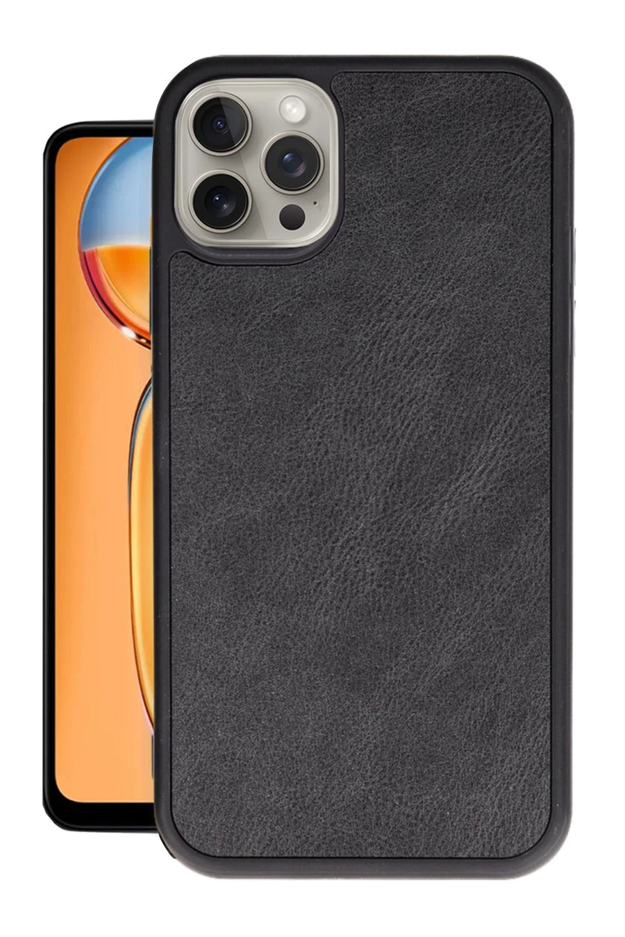 Newface Apple iPhone 14 Pro Kılıf Aras Deri Kapak - Siyah