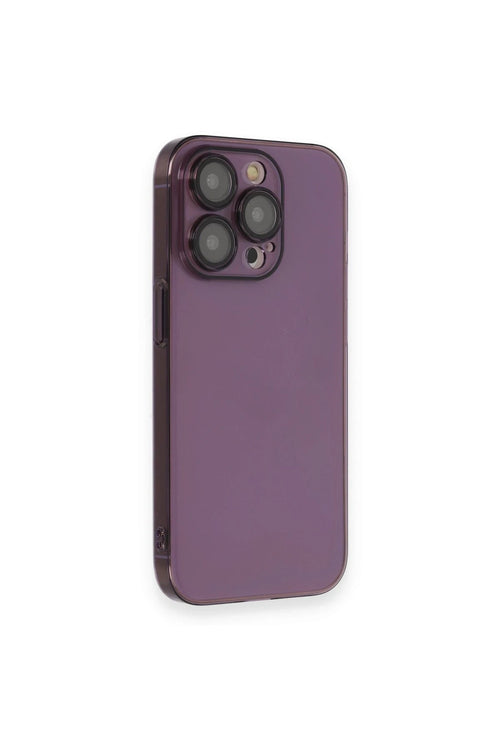 Newface Apple iPhone 14 Pro Kılıf Armada Lensli Kapak - Derin Mor