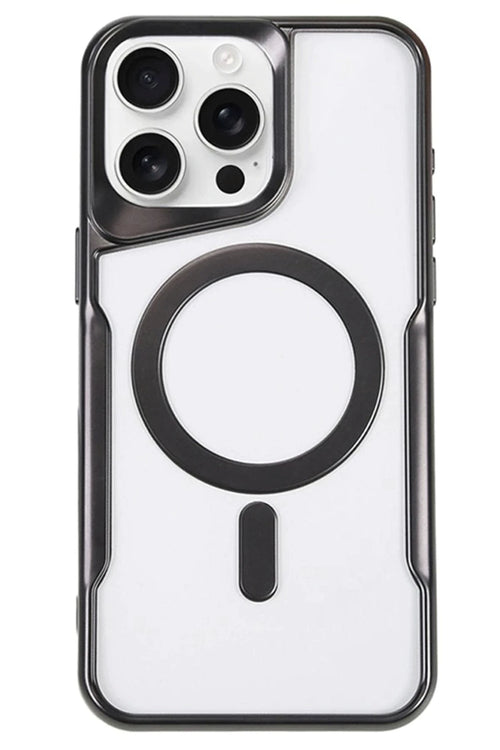 Newface Apple iPhone 14 Pro Kılıf Boyi Magsafe Silikon Kapak - Siyah