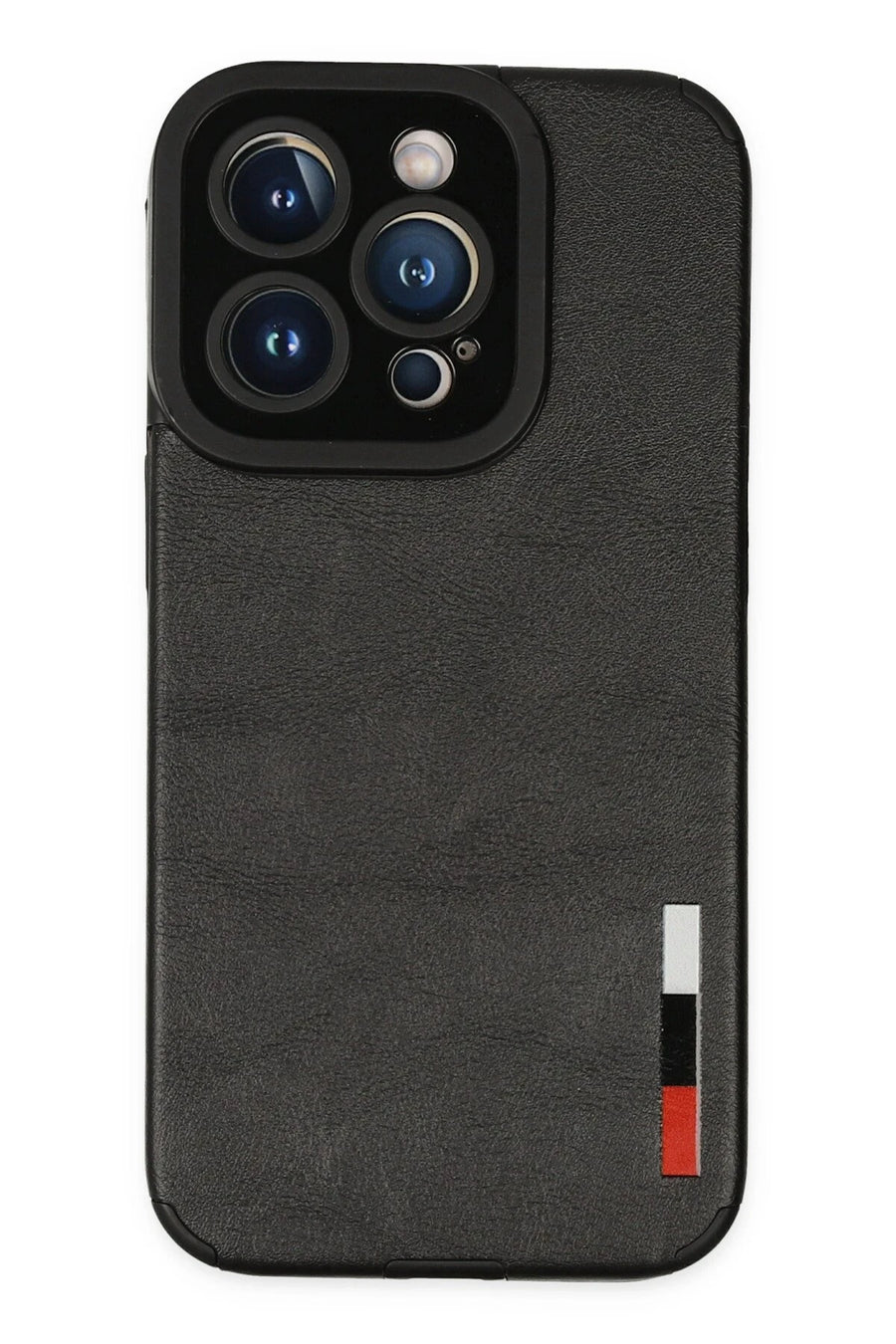Newface Apple iPhone 14 Pro Kılıf Loop Deri Silikon - Siyah