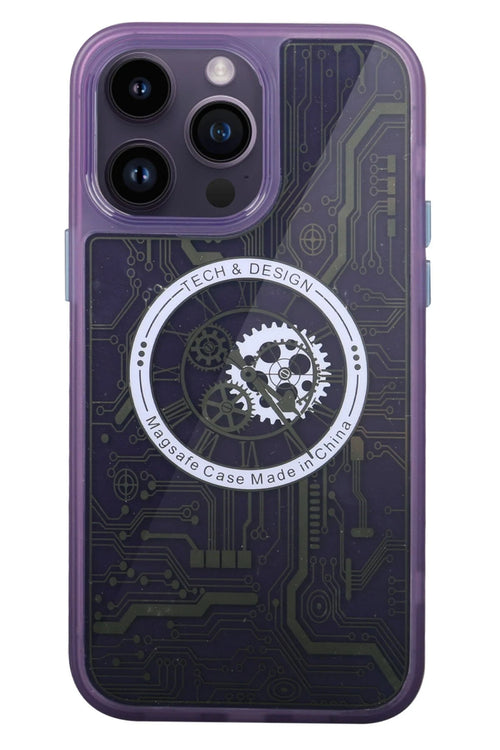 Newface Apple iPhone 14 Pro Kılıf Magic Magneticsafe Silikon - Derin Mor