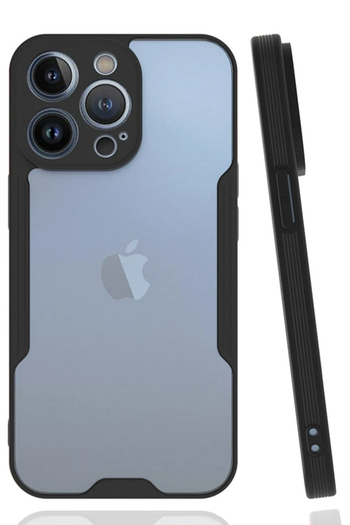 Newface Apple iPhone 14 Pro Kılıf Platin Silikon - Siyah