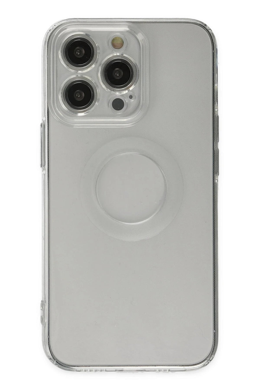 Newface Apple iPhone 14 Pro Kılıf Santa Lens Silikon - Şeffaf