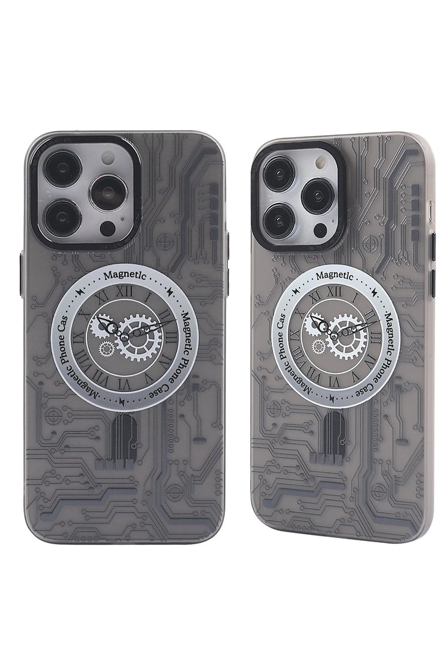 Newface Apple iPhone 14 Pro Max Kılıf Apollo Magneticsafe Desenli Kapak - Apollo Siyah - 1