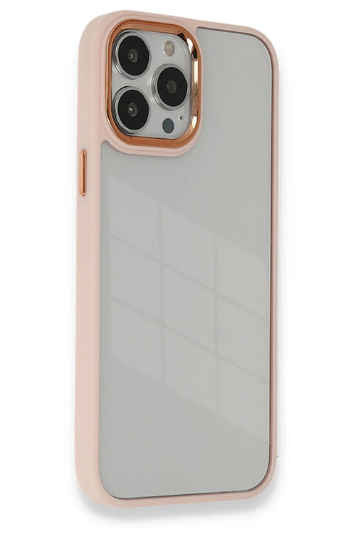 Newface Apple iPhone 14 Pro Max Kılıf Dora Kapak - Pudra