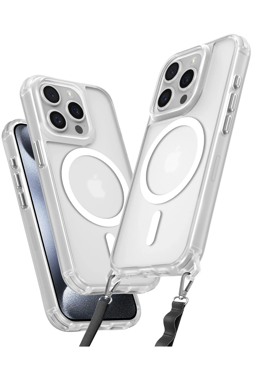 Newface Apple iPhone 14 Pro Max Kılıf Enka Magsafe Silikon Kılıf - Şeffaf
