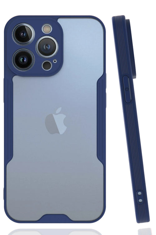 Newface Apple iPhone 14 Pro Max Kılıf Platin Silikon - Lacivert