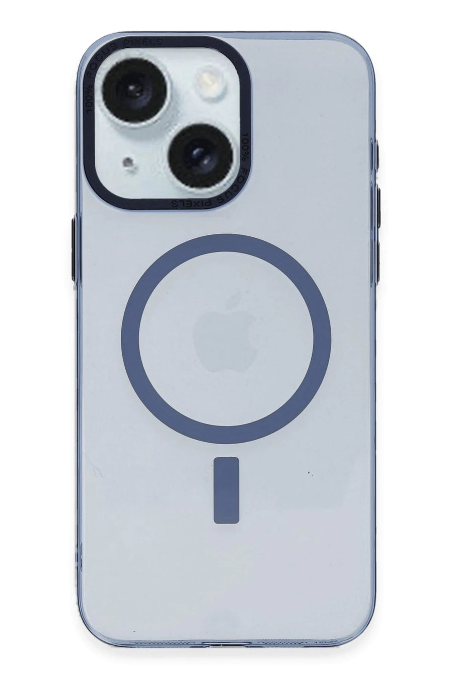 Newface Apple iPhone 15 Kılıf Anka PC Magneticsafe Sert Metal Kapak - Sierra Blue
