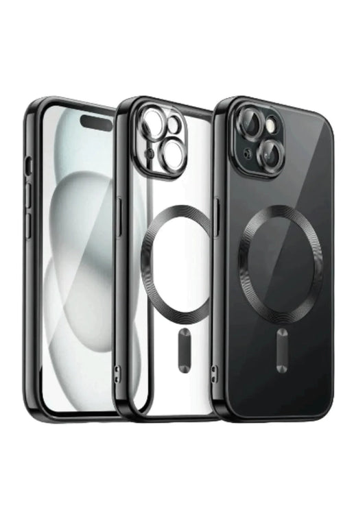 Newface Apple iPhone 15 Kılıf Kross Magneticsafe Kapak - Siyah