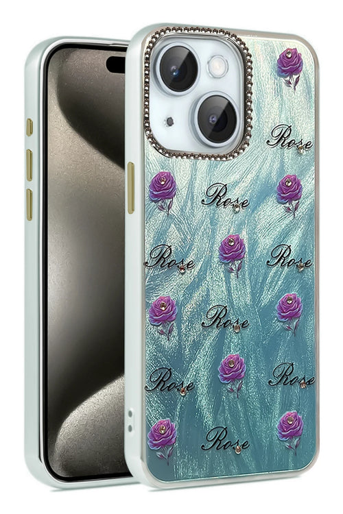 Newface Apple iPhone 15 Plus Kılıf Blade Aynalı Desenli Kapak - Desen 9