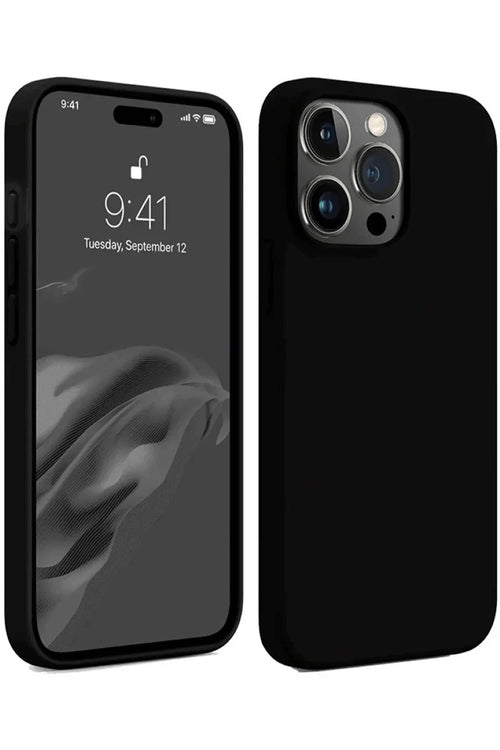 Newface Apple iPhone 15 Pro Kılıf First Silikon - Siyah