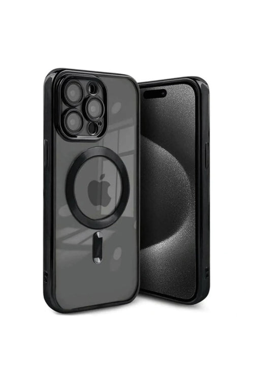 Newface Apple iPhone 15 Pro Kılıf Kross Magneticsafe Kapak - Siyah