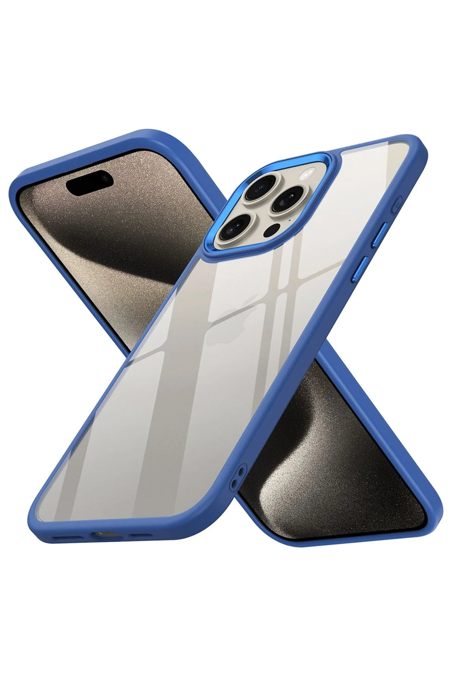 Newface Apple iPhone 15 Pro Kılıf Power Silikon - Mavi