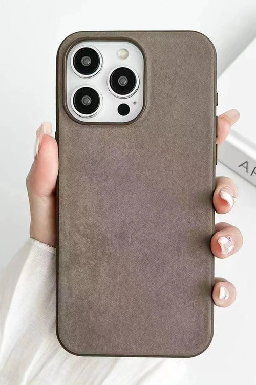 Newface Apple iPhone 15 Pro Max Kılıf Karen Magsafe Kapak - Kahverengi