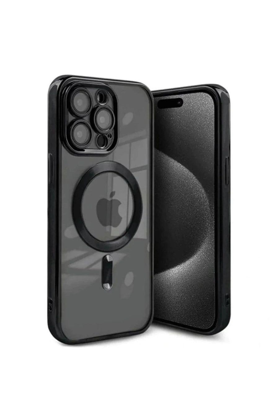 Newface Apple iPhone 15 Pro Max Kılıf Kross Magneticsafe Kapak - Siyah