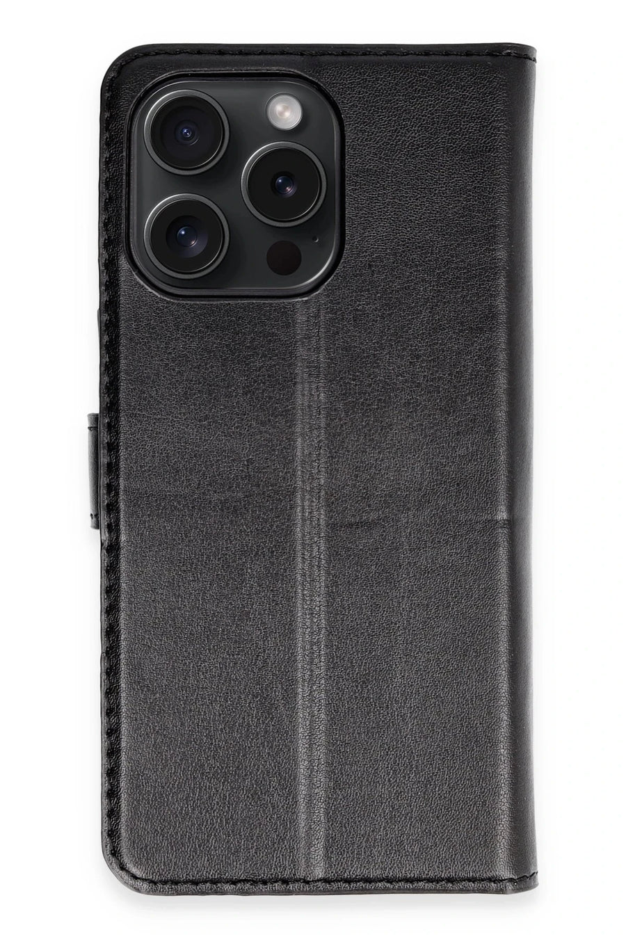 Newface Apple iPhone 15 Pro Max Kılıf Trend S Plus Kapaklı Kılıf - Siyah