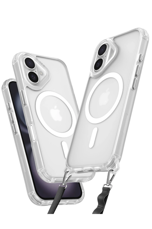 Newface Apple iPhone 16 Kılıf Enka Magsafe Silikon Kılıf - Şeffaf