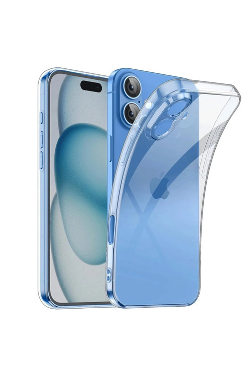 Newface Apple iPhone 16 Kılıf Lüx Şeffaf Silikon