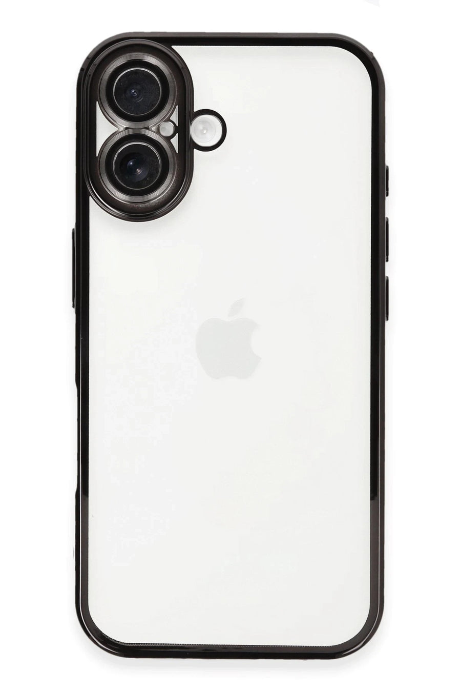 Newface Apple iPhone 16 Kılıf Razer Lensli Silikon - Siyah