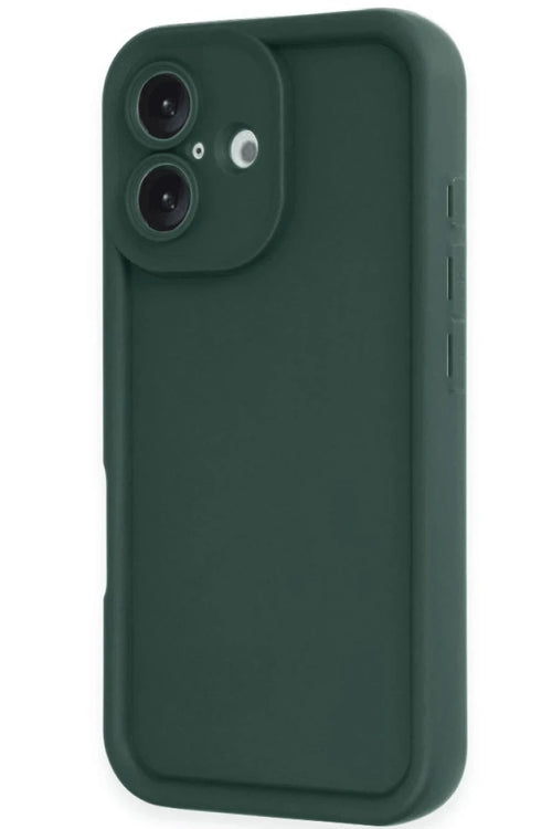 Newface Apple iPhone 16 Kılıf Viera Silikon - Koyu Yeşil