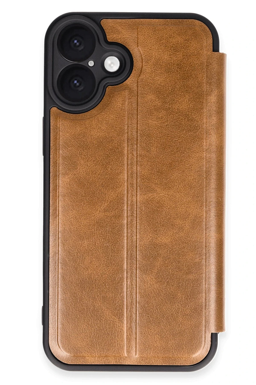 Newface Apple iPhone 16 Plus Kılıf Flip Cover - Taba