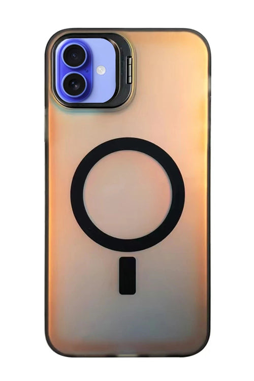 Newface Apple iPhone 16 Plus Kılıf Primera Magsafe Standlı Kapak - Siyah