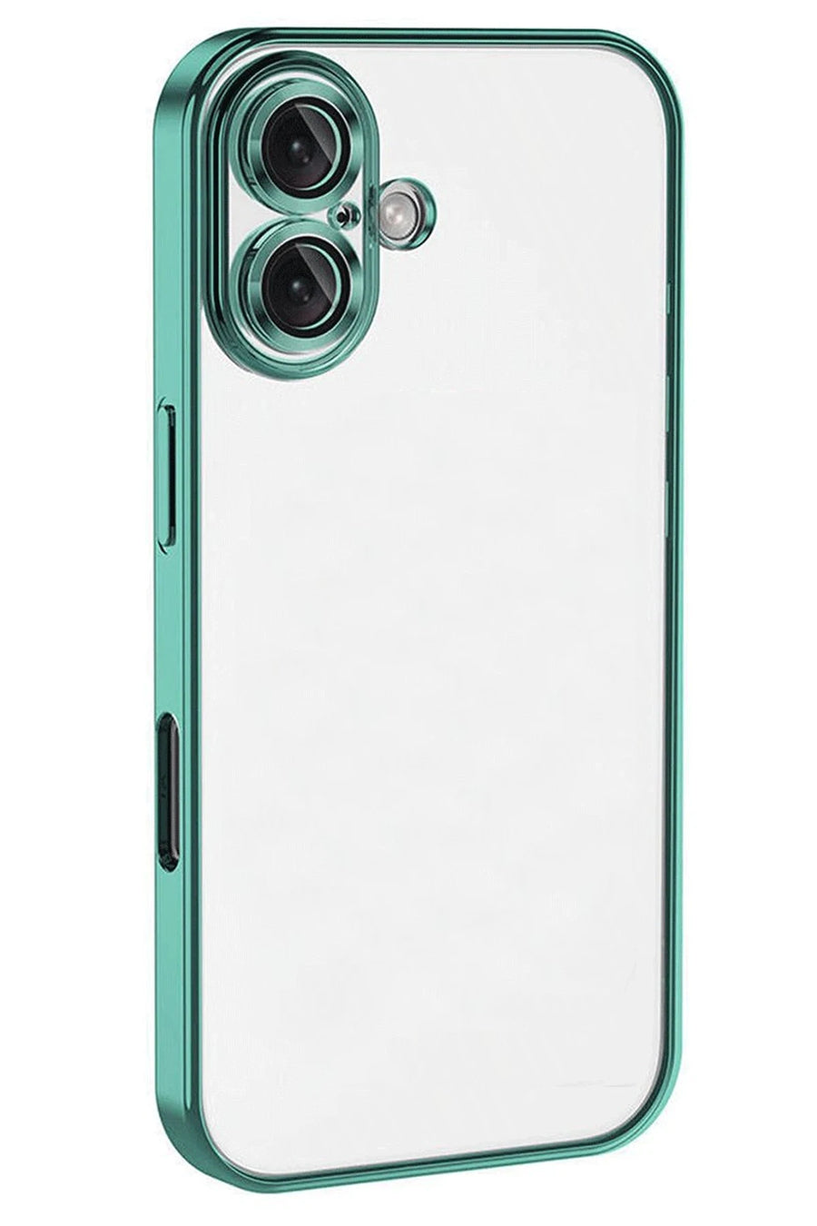 Newface Apple iPhone 16 Plus Kılıf Razer Lensli Silikon - Turkuaz
