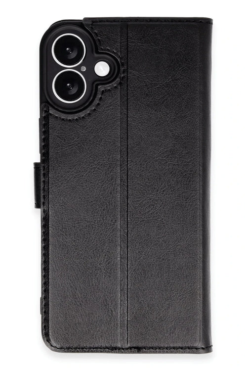 Newface Apple iPhone 16 Plus Kılıf Trend S Plus Kapaklı Kılıf - Siyah
