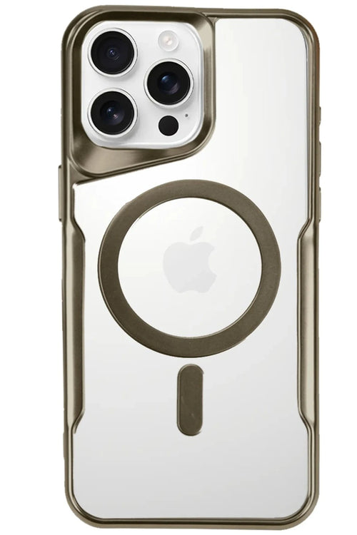 Newface Apple iPhone 16 Pro Kılıf Boyi Magsafe Silikon Kapak - Desert