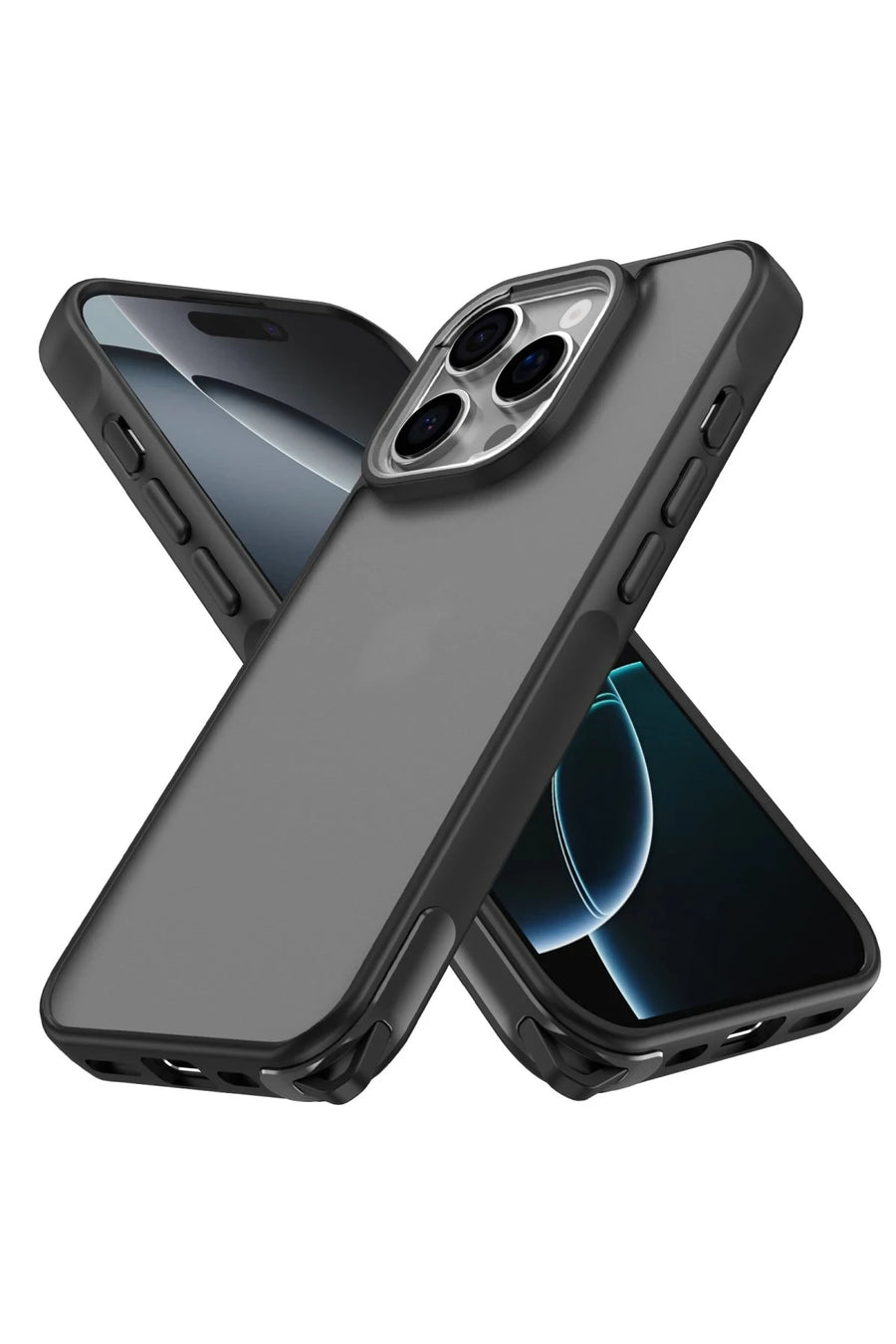 Newface Apple iPhone 16 Pro Kılıf Elegant Kapak - Siyah