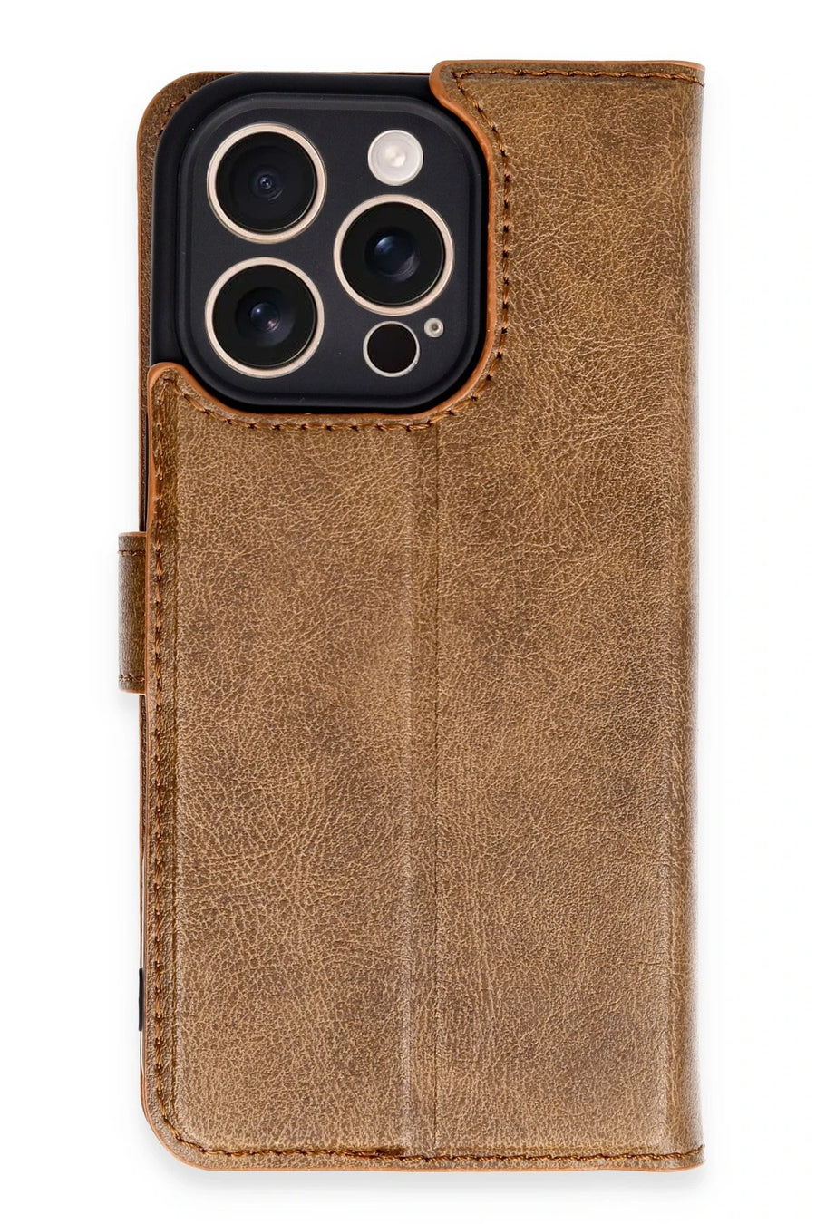 Newface Apple iPhone 16 Pro Kılıf Trend S Plus Kapaklı Kılıf - Taba