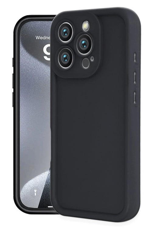 Newface Apple iPhone 16 Pro Kılıf Viera Silikon - Siyah