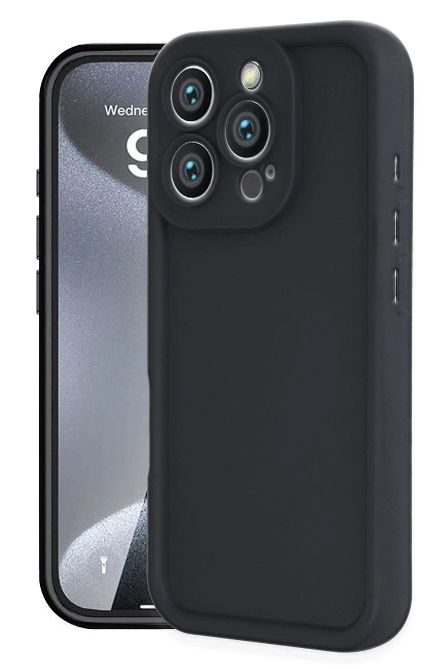 Newface Apple iPhone 16 Pro Kılıf Viera Silikon - Siyah