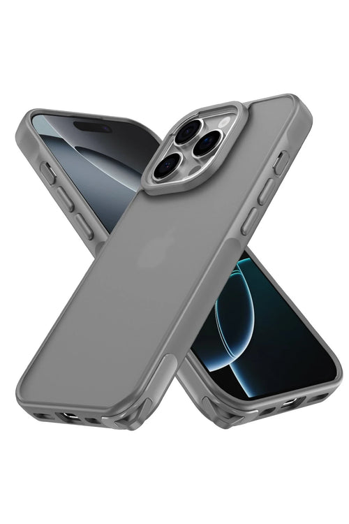 Newface Apple iPhone 16 Pro Max Kılıf Elegant Kapak - Titan Gri