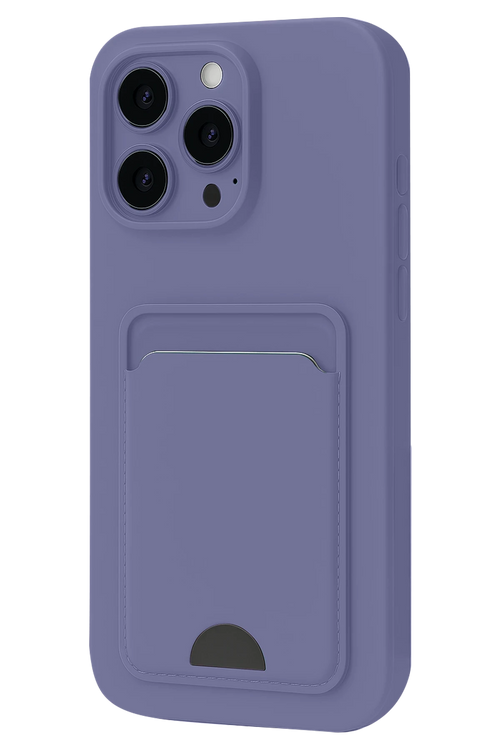 Newface Apple iPhone 16 Pro Max Kılıf Kelvin Kartvizitli Silikon - Lila