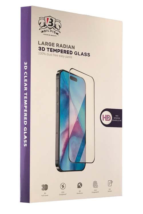 Newface Apple iPhone 16E Bilvis 3D Radian Cam Ekran Koruyucu