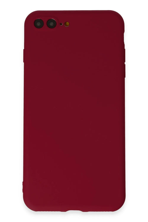 Newface Apple iPhone 7 Plus Kılıf First Silikon - Bordo