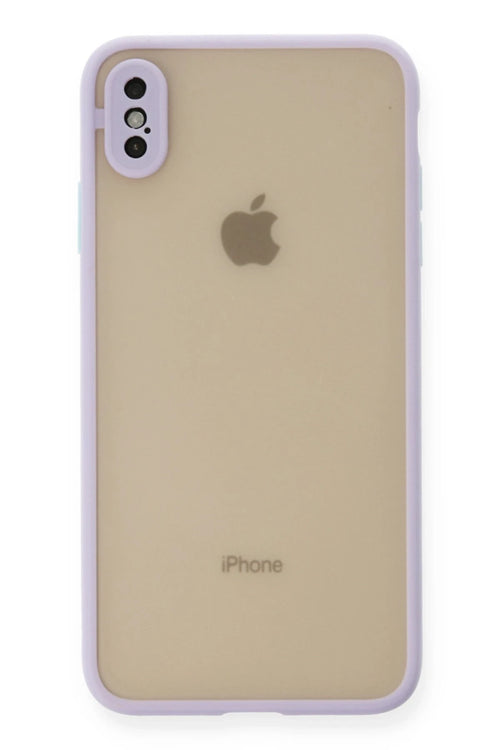 Newface Apple iPhone X Kılıf Montreal Silikon Kapak - Mor