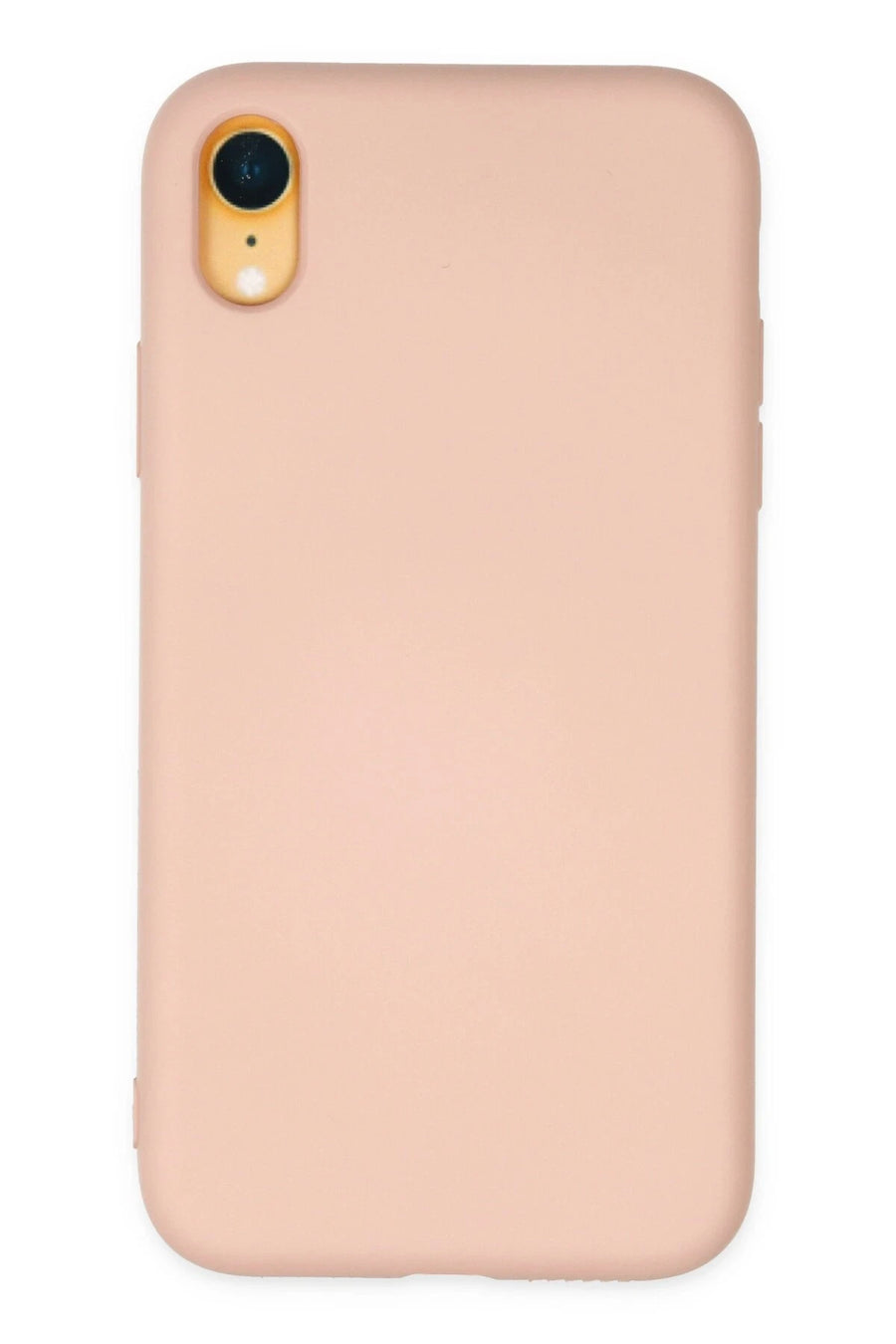 Newface Apple iPhone XR Kılıf Nano içi Kadife Silikon - Pudra