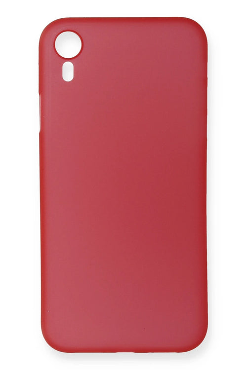 Newface Apple iPhone XR Kılıf PP Ultra İnce Kapak - Kırmızı
