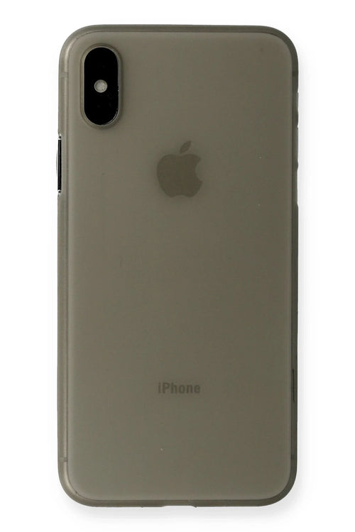 Newface Apple iPhone XS Max Kılıf PP Ultra İnce Kapak - Gri