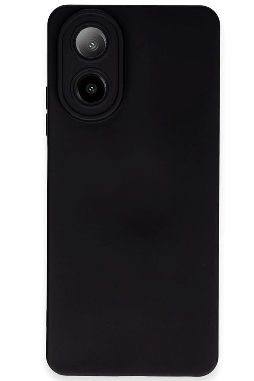 Newface Oppo A38 Kılıf Nano içi Kadife Silikon - Siyah