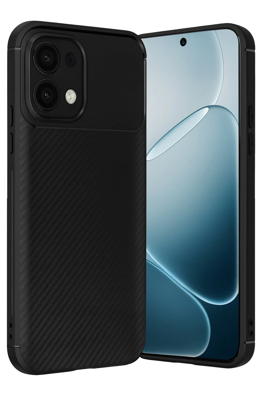 Newface Oppo A6 Pro 4G Auto Focus Karbon Kapak - Siyah