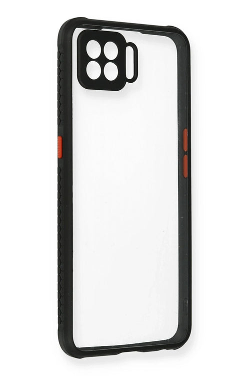 Newface Oppo A73 Kılıf Miami Şeffaf Silikon - Siyah