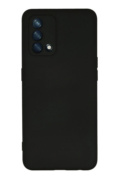Newface Oppo A74 4G Kılıf Nano içi Kadife Silikon - Siyah