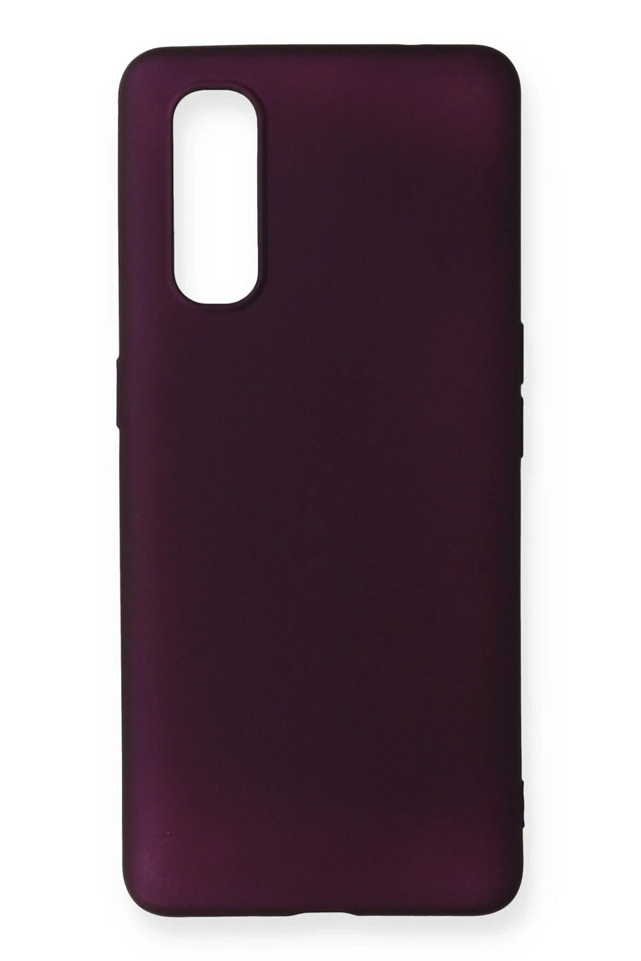 Newface Oppo Find X2 Kılıf First Silikon - Mürdüm